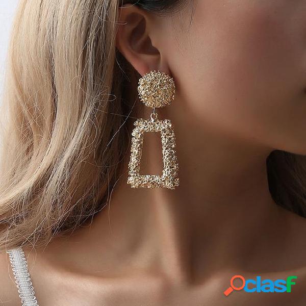 Big vintage earrings for women metal earing hanging fashion