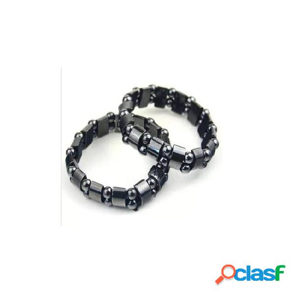 Black magnetic hematite beads bracelets fashion black