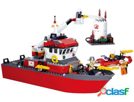 Blocs de Construcción SLUBAN Fire Alarm Barco de Bomberos y