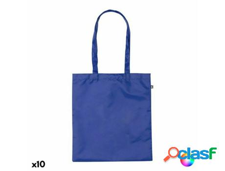Bolsa Multiusos 146197 Plstico reciclado (10 Unidades) Azul
