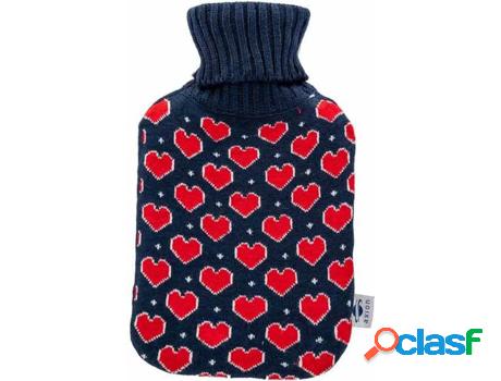 Bolsa de Agua Caliente AXION GMBH con Funda Corazones (33 x