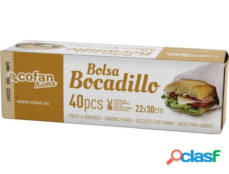 Bolsas Para Bocadillos 22X30 40Uds