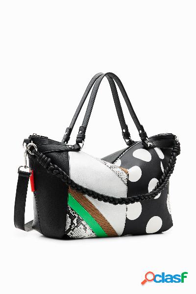 Bolso grande patch - BLACK - U
