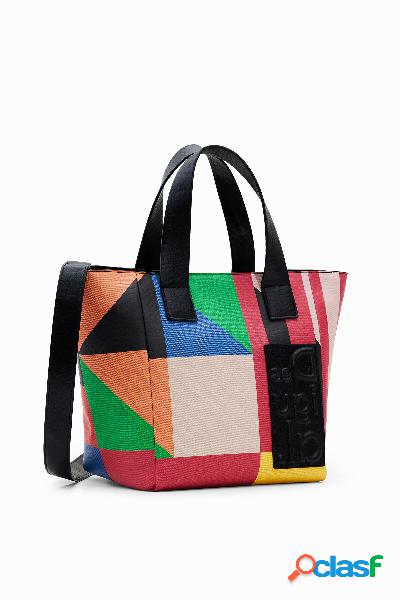 Bolso shopper geométrico colores - MATERIAL FINISHES - U