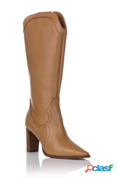 Bota campera en piel Annika