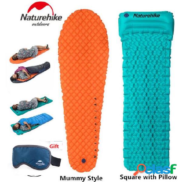 Brand naturehike outdoor camping inflatable tent mat mummy