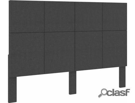 Cabecero de Cama VIDAXL 287476 (Gris - Tela - 141x116x3.8