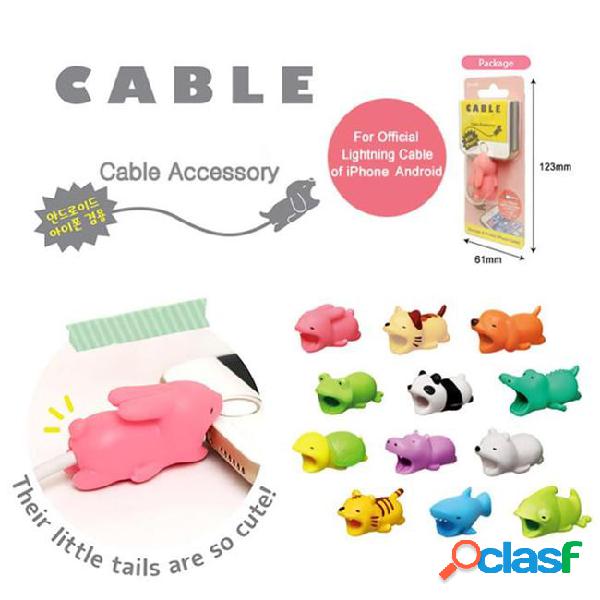 Cable bite animal bite cable protector accessory toys cable