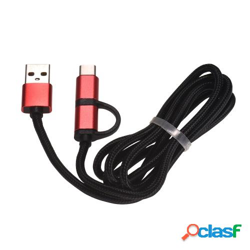Cable de carga Micro USB de Huawei 2 en 1 Cable de datos