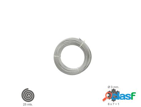 Cable galvanizado 3 mm. (rollo 25 metros) no elevacion