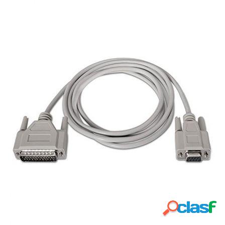 Cable serie null modem nanocable 10.14.0802/ db9 hembra -