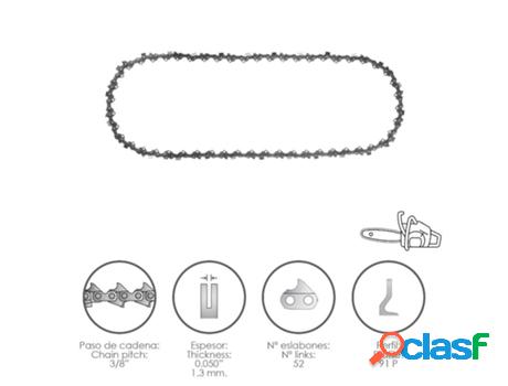 Cadena motosierra 3/8 / 0.050 1,3 mm. / 52 eslabones / 91 p