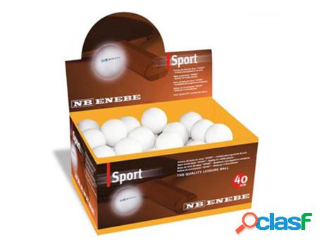 Caja 60 Pelotas Ping Pong ENEBE Sport Blancas 845501