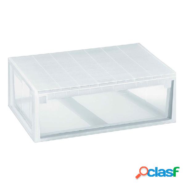 Caja organizadora multiuso terry light drawer transparente