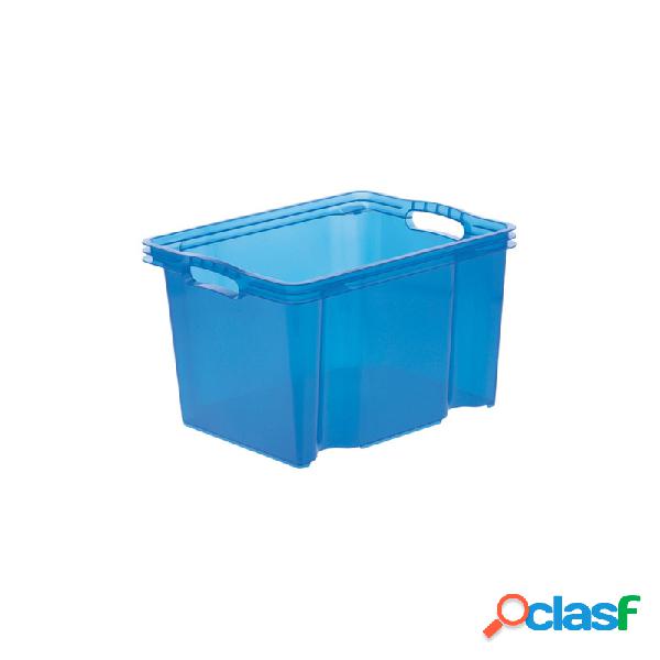 Caja organizadora sin tapa multibox m 13,5 litros azul