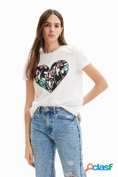Camiseta corazón Peace - WHITE - S