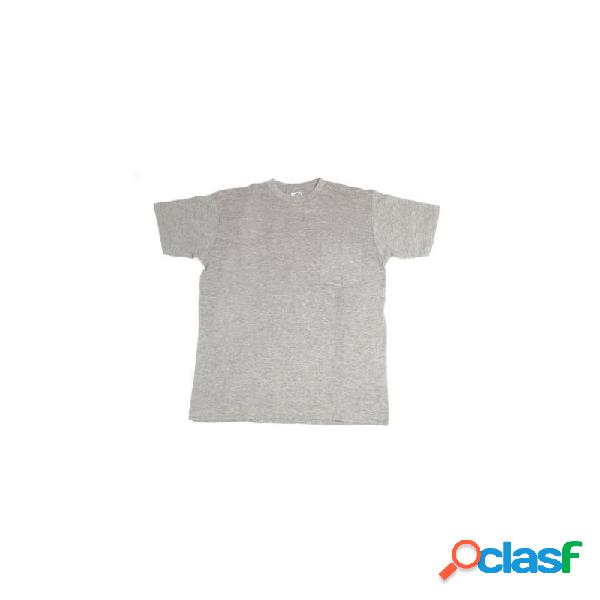 Camiseta manga corta algodon juba con bolsillo gris talla l