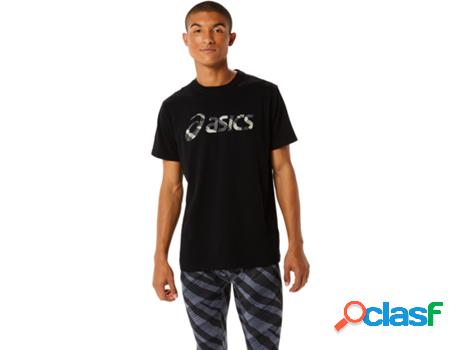 Camiseta para Masculino ASICS (S - Negro)