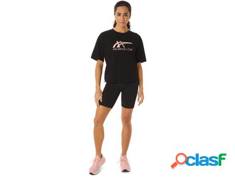 Camiseta para Mujer ASICS Tiger Rosa para Multisports