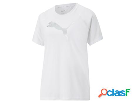 Camiseta para Mujer PUMA (S - Blanco)