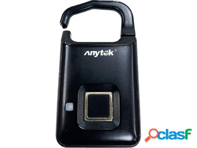 Candado de Impresión Digital ANYTEK Negro