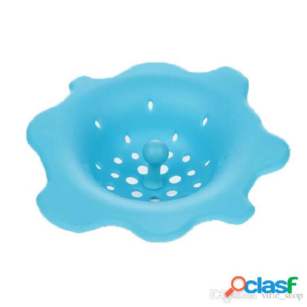 Candy color silicone filter for kitchen sink shower hair