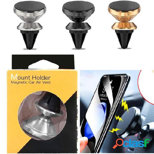 Car mount air vent magnetic car cell phone holder for phones