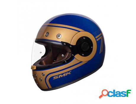 Casco de Moto SMK integral Retro Seven (Azul - S)