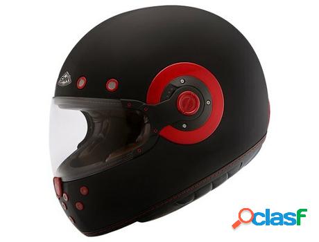 Casco de Moto SMK integral retro (Negro - L)