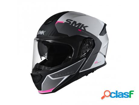 Casco de Moto SMK modular Gullwing Kresto (Blanco - XS)