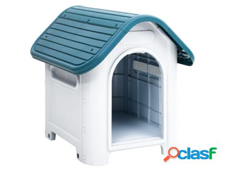 Caseta para Perros VIDAXL (59 x 75 x 66 cm - Polipropileno -