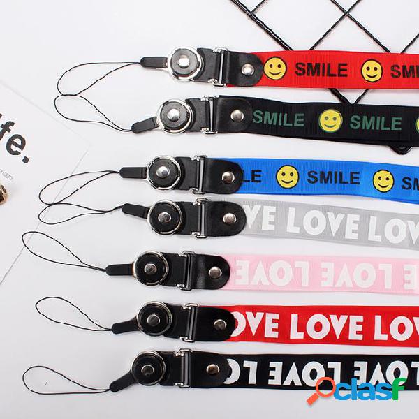 Cellphone case lanyard love cell phone shell neck straps