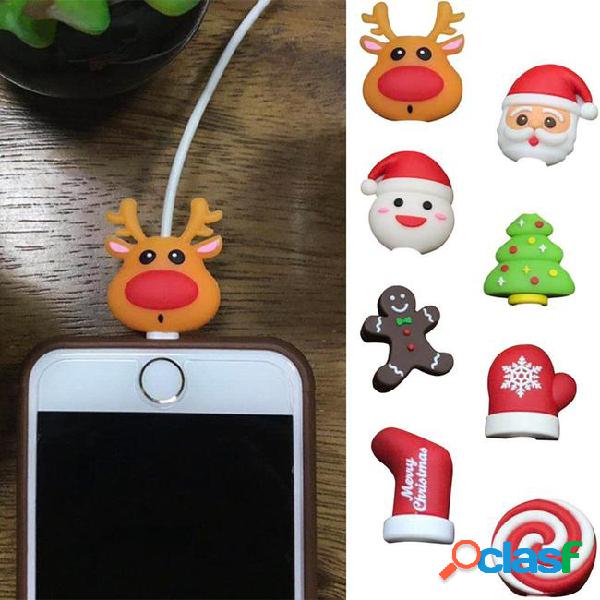 Christmas cable bite all cable cord animal phone accessory
