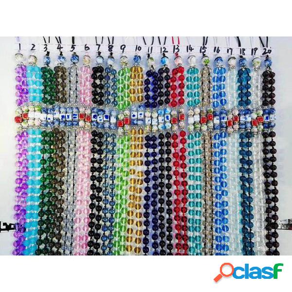 Colorful bling bling diamond lanyard artificial crystal neck