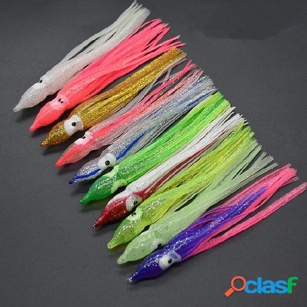 Colour outdoor octopus lures baits fishing gear squid skirt
