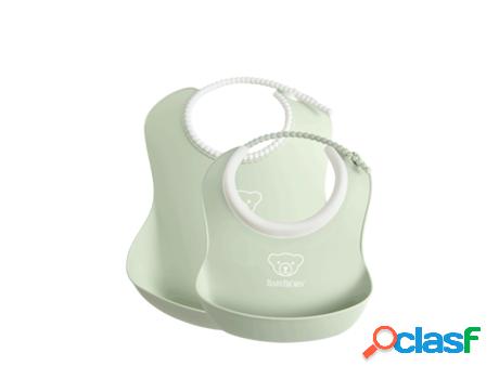 Conjunto Babero BABYBJÖRN Grande y Pequeño Verde Pastel