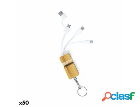 Conjunto de Cables de Carga USB 141285 (50 Unidades) Marrón