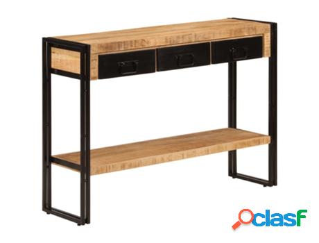 Consola VIDAXL (Negro - Madera - 110 x 30 x 76 cm)