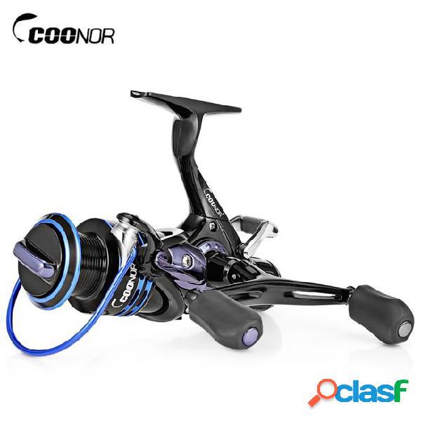 Coonor j12 9 + 1bb metal spool fishing reel with double