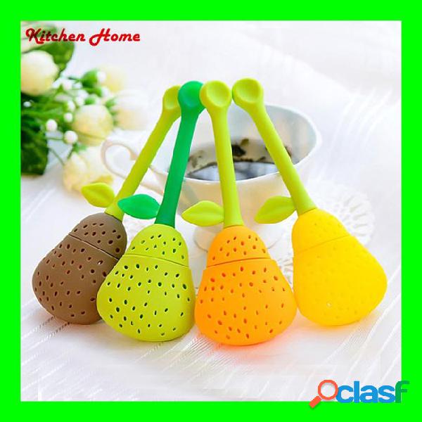 Creatice pear design tea filter kitchen tea ball bags
