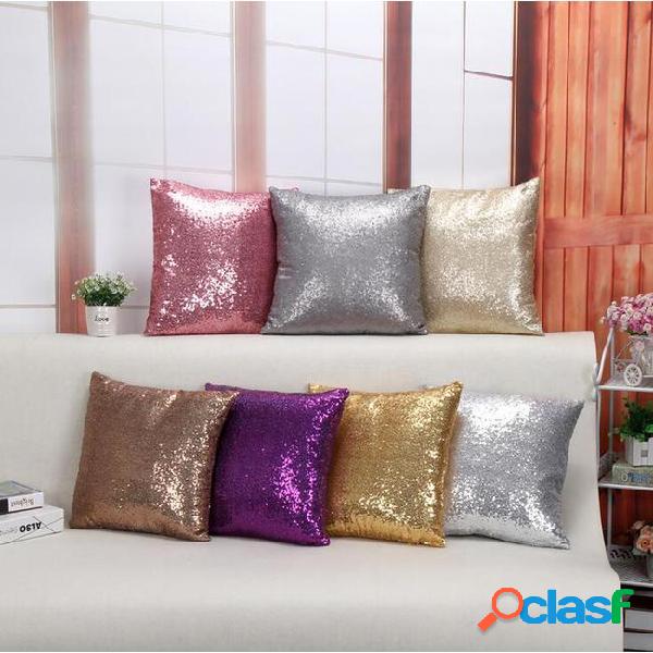 Creative glitter sequins pillow case pillow cover car waist