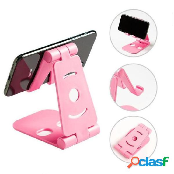 Creative mini colourful plastic folding lazy phone holder