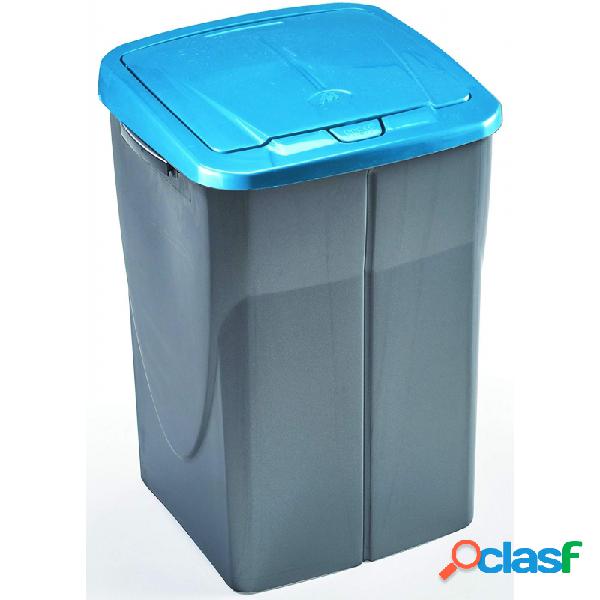 Cubo de reciclaje ecobin 45l azul