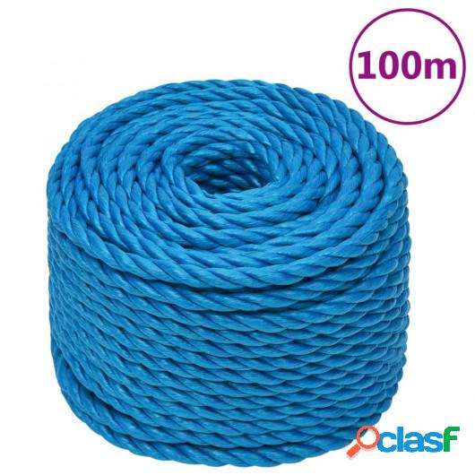 Cuerda de trabajo polipropileno azul 24 mm 100 m