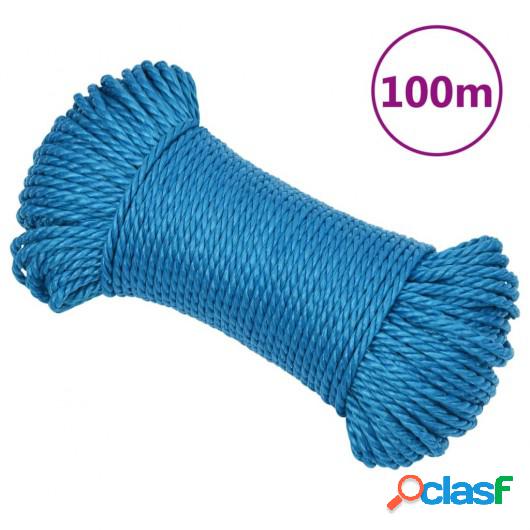 Cuerda de trabajo polipropileno azul 3 mm 100 m