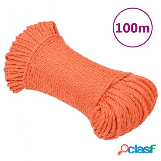 Cuerda de trabajo polipropileno naranja 3 mm 100 m