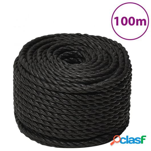 Cuerda de trabajo polipropileno negro 10 mm 100 m