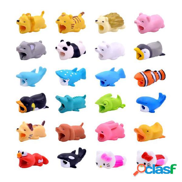 Cute chompers cable protector bite cable winder cat dog duck