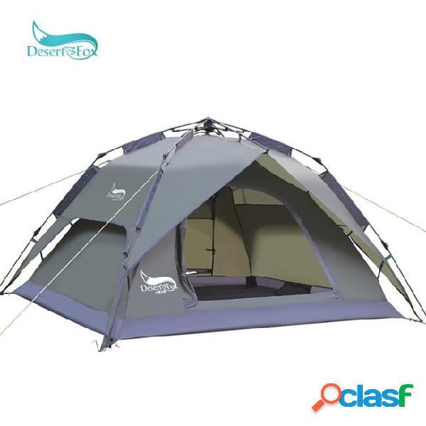 Desert&fox automatic 3-4 person camping tent large space
