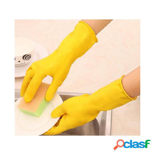 Dhl rubber household gloves for cleaning durable dishwashing